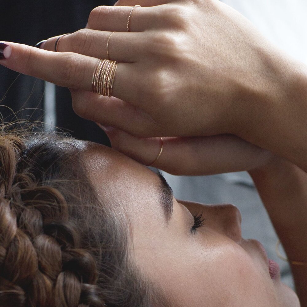 Catbird NYC Threadbare Gold Stacking Ring, size 5, 2/2